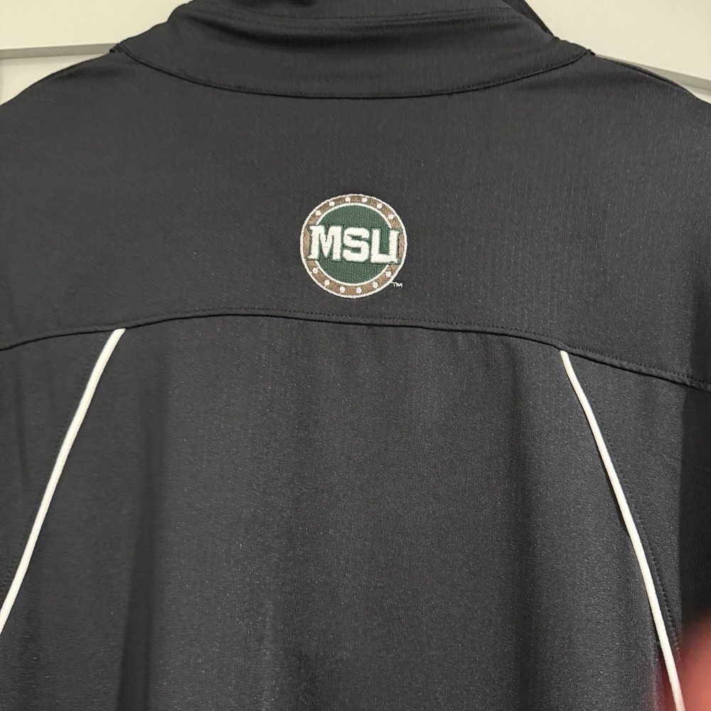 Michigan State Spartans MSU 1/4 Zip Pullover Nike Dri-Fit Black Men's XL Logo - Picture 8 of 14